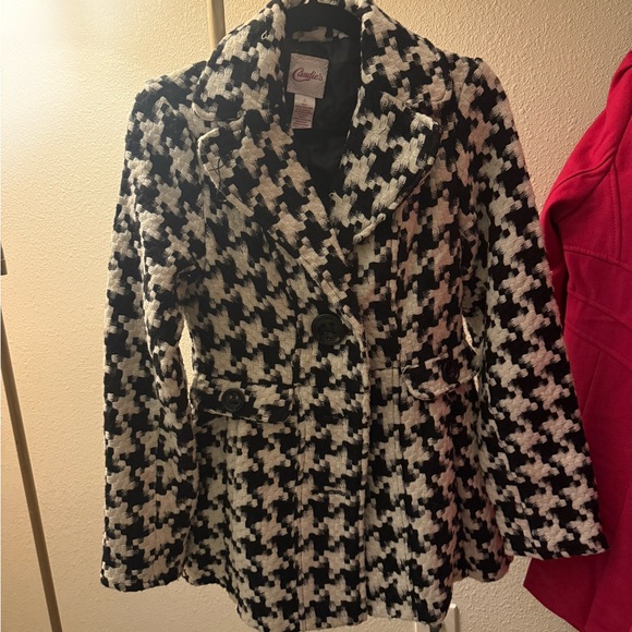 Candie's Jackets & Blazers - Candie's Black and White Houndstooth Blazer